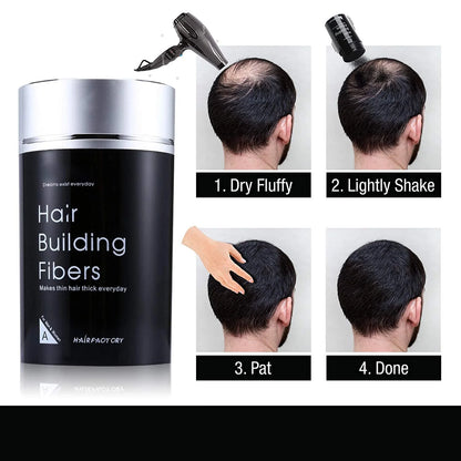 Premium Hair Building Fibers for Instant Thick & Natural Look | Long-Lasting Hair Concealer for Men & Women